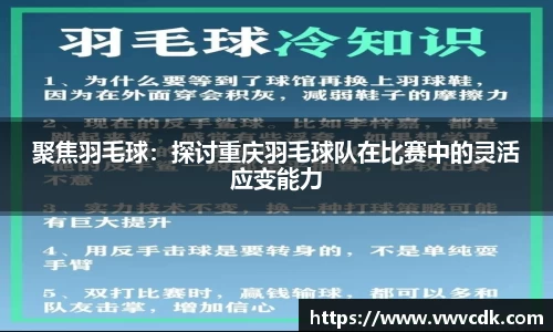 聚焦羽毛球：探讨重庆羽毛球队在比赛中的灵活应变能力